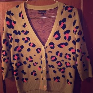 3/$18 Leopard print cardigan